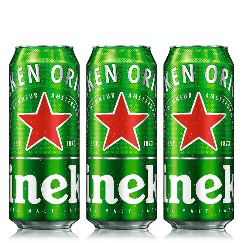 京喜app、概率券：Heineken 喜力 经典啤酒 500ml*3听