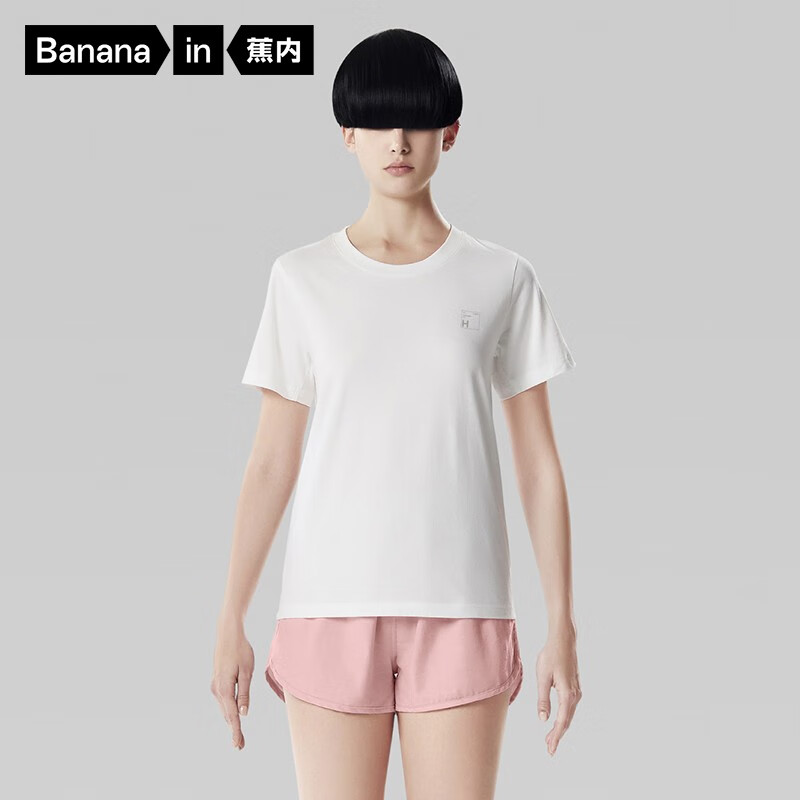 蕉内301S家居服男纯棉打底衣情侣T恤纯色女短袖汗衫男可外穿上衣 | 【女士】暖白 M