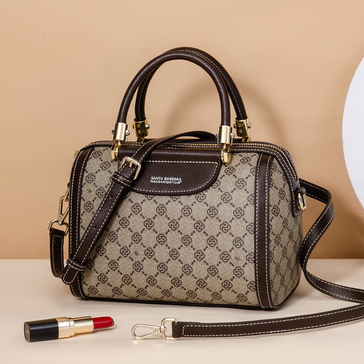 圣大保罗单肩斜挎包女背包学生书包大容量ipad电脑包旅行包通勤百搭