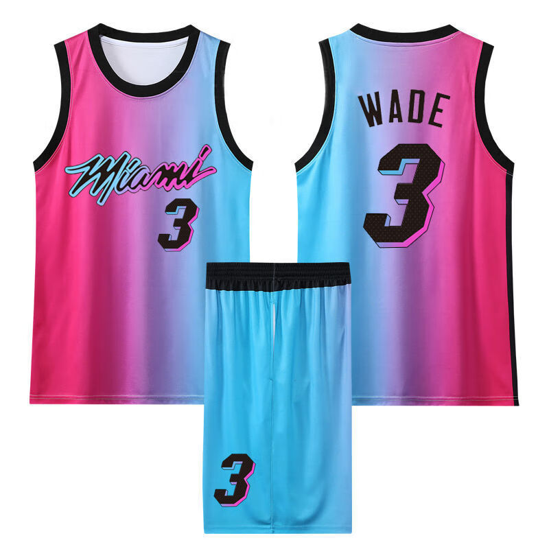 沐筠球服套装定制热火队韦德3号城市版球衣巴特勒22号运动篮球服比赛