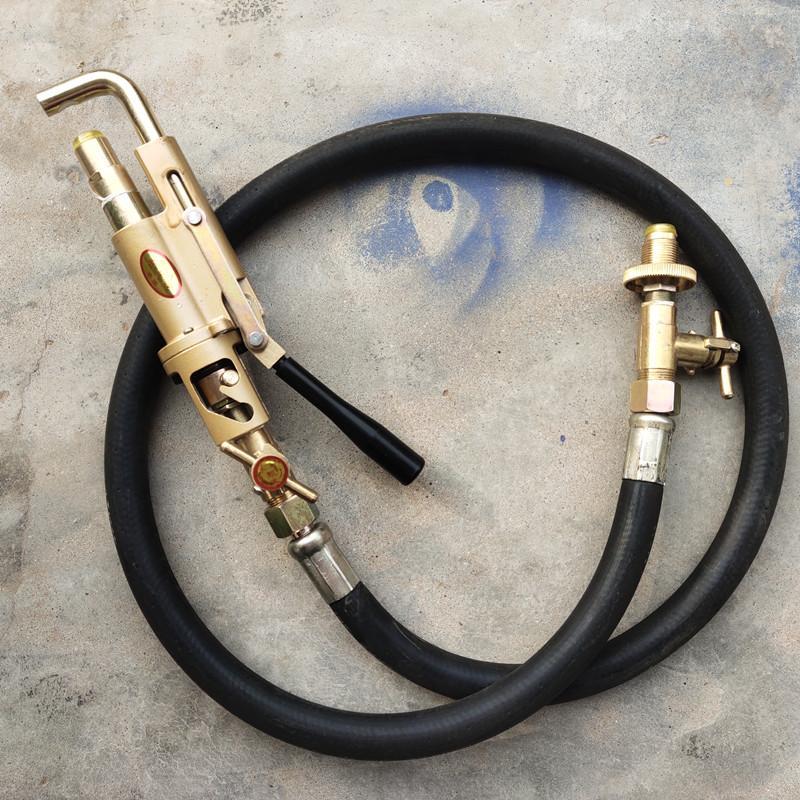 翊橙液化气高压导气管新型自闭阀导充气抢倒气管过桥推拉式两用枪