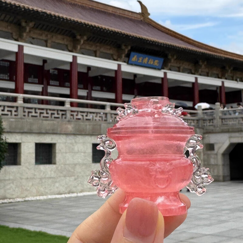 南京博物馆文创冰箱贴芙蓉石蟠螭小粉炉 芙蓉石蟠螭小粉炉【1个】