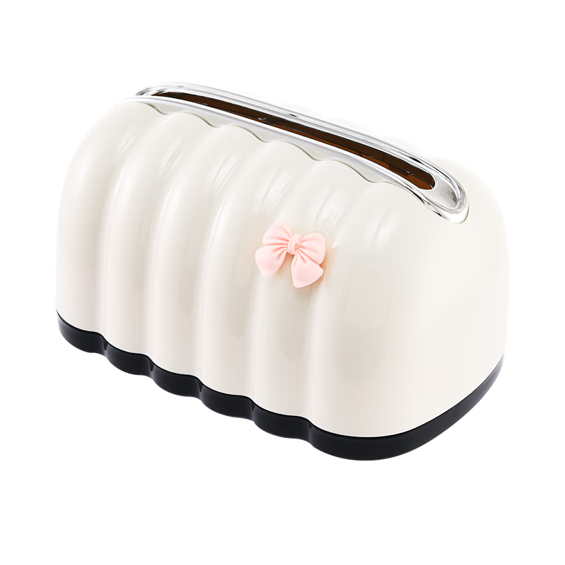 HOUYA纸巾盒家用多功能卧室桌面收纳抽纸盒客厅茶几餐厅可爱奶油风38.16元拍3件(合12.72元/件)