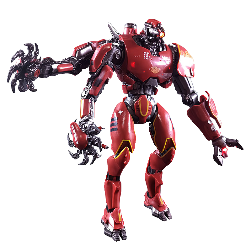 敬墨宣环太平洋机甲 暴风赤红发光版 关节可动 潮玩模型 儿童玩具礼物