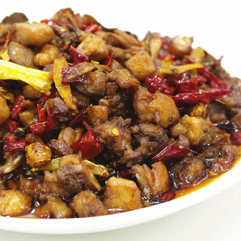 溥畔现做自贡麻辣冷吃兔丁四川特产熟食香辣兔肉即食零食小吃 960g 无