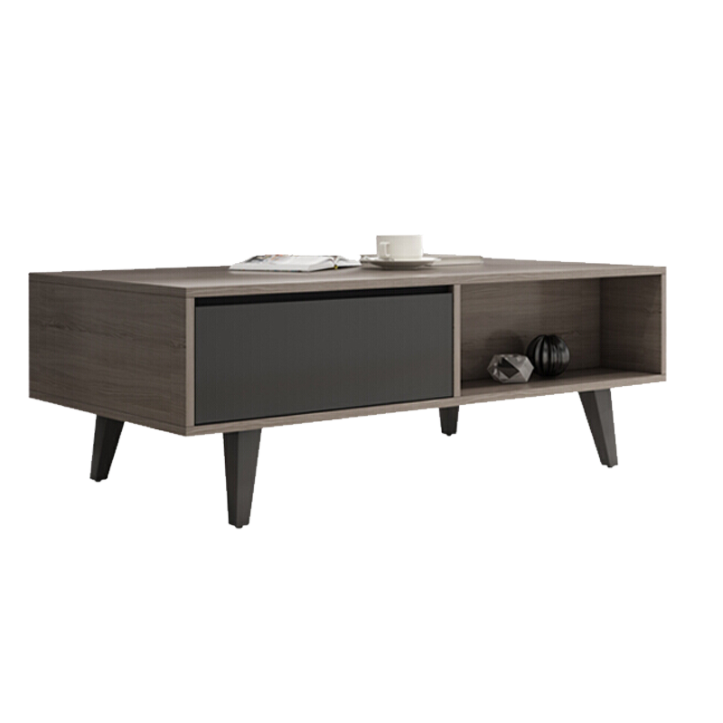 逸恋 茶几北欧组合套装现代简约客厅板式家具储物小户型抽屉茶几 1米茶几