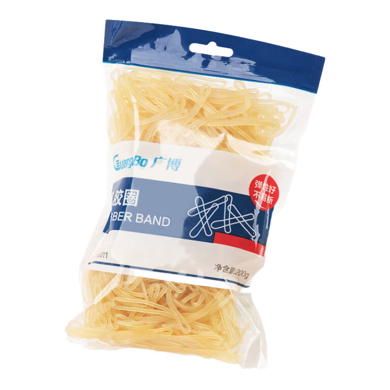 廣博(GuangBo)辦公耐用高彈力乳膠圈/橡皮筋/橡膠圈/牛皮筋 財務用品 辦公用品W48011