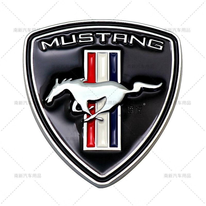 雷静新款野马叶子板车贴蒙迪欧野马改装车标飞马车身贴金属贴尾标贴 