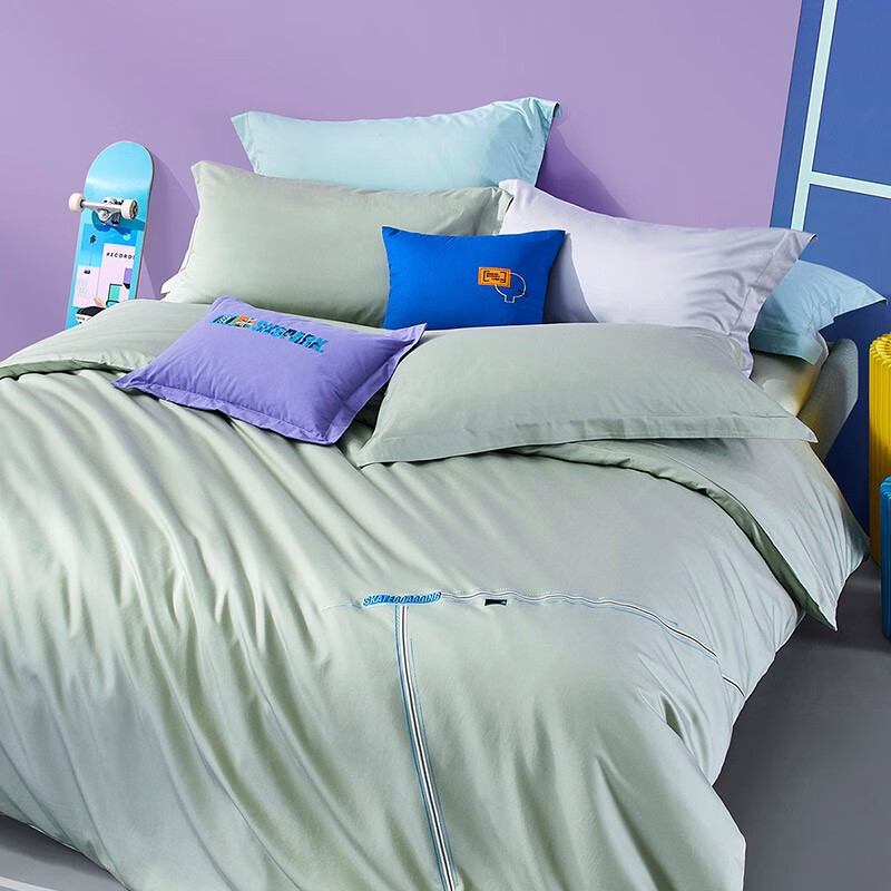 罗莱家纺 床上用品四件套 我的高光时刻-绿色 200*230cm高性价比高么？