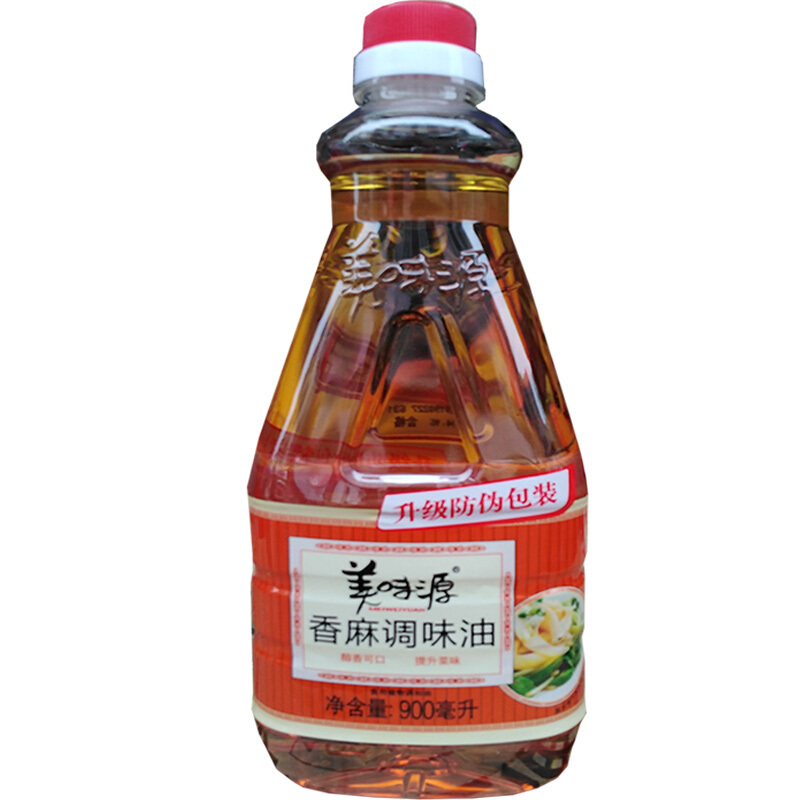新品美味源香麻调味油 900ml 香麻油芝麻油 香味醇厚 美味源麻油