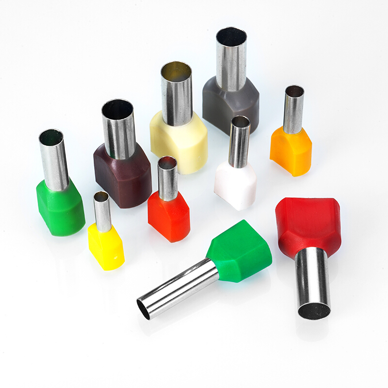 lxee 管型针型端子针式双线预绝缘接线端子线头紫铜0508 1008 2512 te