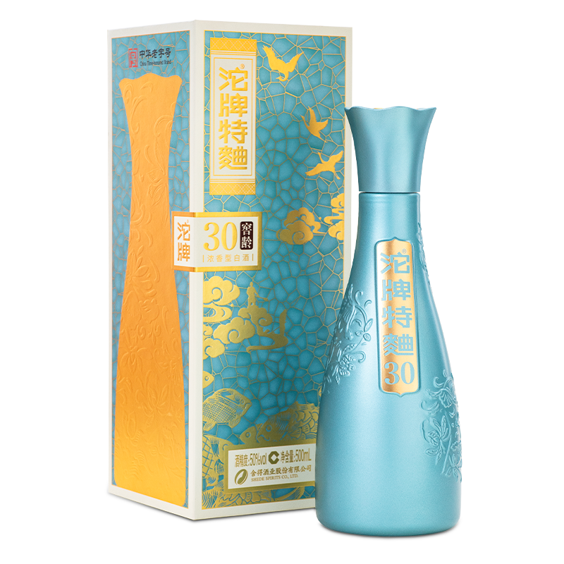 拍2件沱牌舍得沱牌酒沱牌特曲窖龄3050度500ml单瓶装浓香型白酒