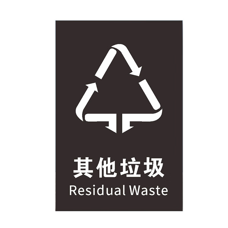 安燚 可回收物 垃圾桶分类标识贴纸墙贴北京上海杭州深圳垃圾分类提示