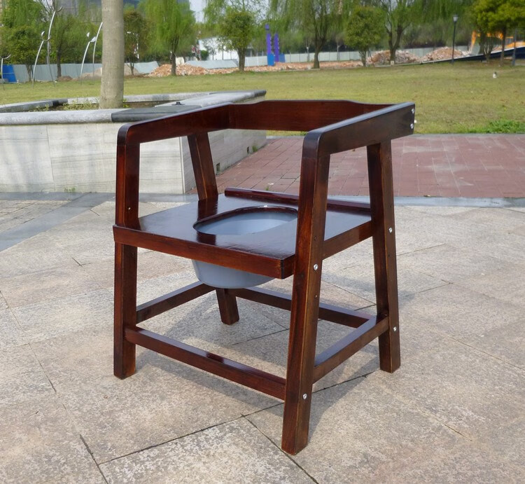 老人木头马桶坐便器家用实木坐便椅老人座便器孕妇方便椅移动马桶 凳