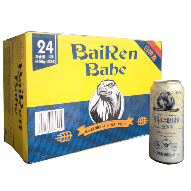 拜仁巴赫 精酿啤酒 德国工艺 全麦白啤 500*24听 整箱装
