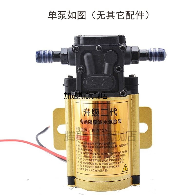 加达斯 抽油器电动汽车油箱电动抽油泵抽油神器12v24v220v抽油泵汽油