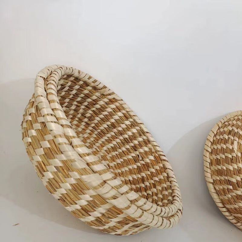 珍灶草编锅盖芦苇编织圆形通用手工家用蒸笼铁铝锅笼帽笼头电饭锅手编