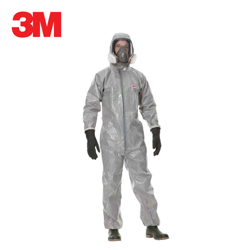 3M 4570防护服防粉尘有害颗粒物防静电微生物化学品喷淋防化服 3M 4570防护服 M码