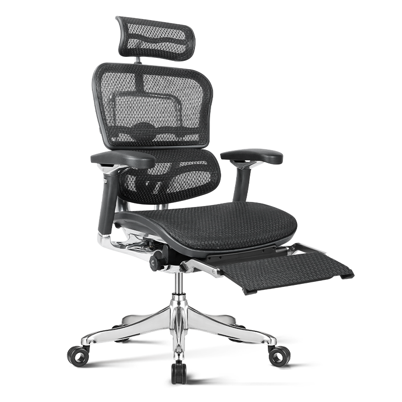 Ergonor金豪L/金豪LX旗舰高端电脑椅人体工学椅家用电竞办公椅可躺老板椅 黑框-黑色(美国网)+躺舒宝 旗舰版