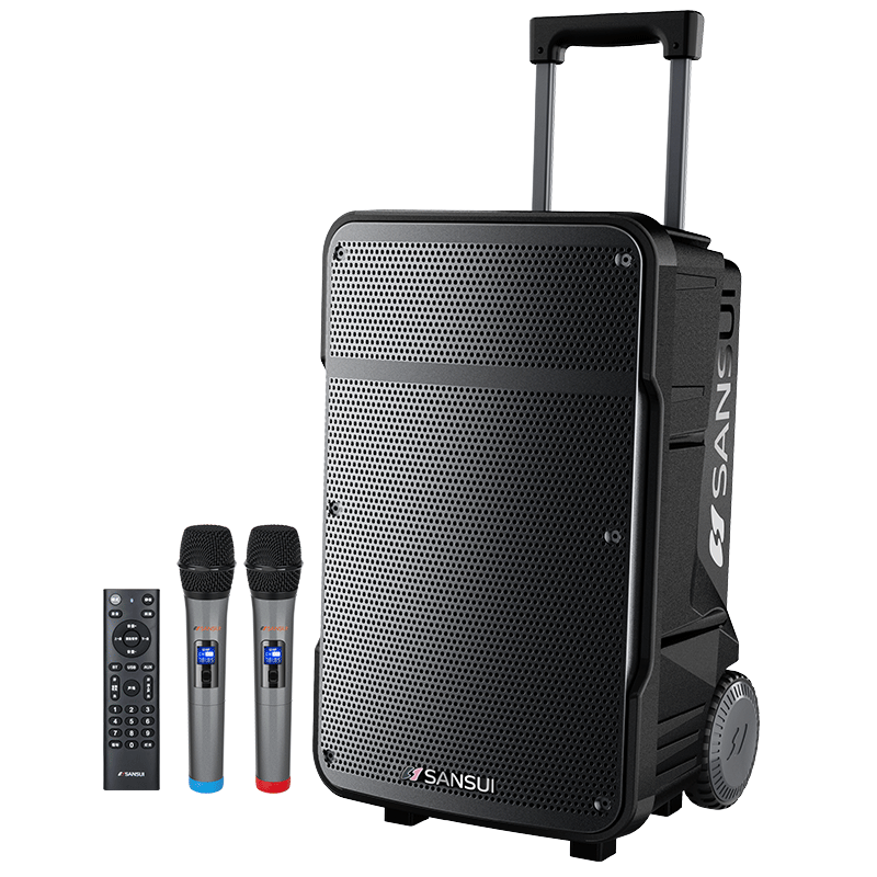 山水 sansui a12 12英寸大功率重低音广场舞音响 便携式移动户外蓝牙