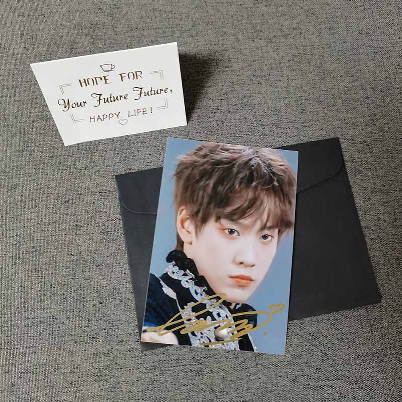 青春有你3余景天笔签名照同款写真周边珍藏纪念品影视纸 任一款 相框