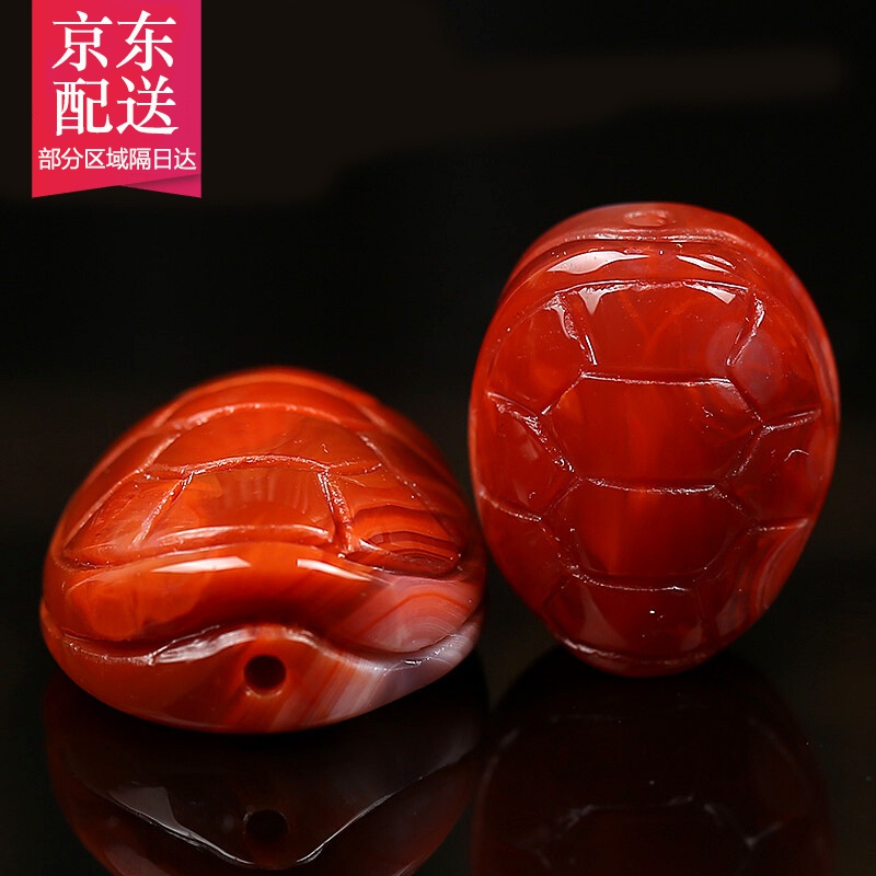 彩荷火焰纹南红玛瑙富甲天下背云吊坠108星月菩提配饰品七夕节礼物