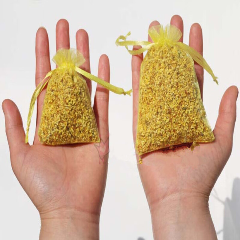 鹿凌青*桂花香包香袋 天然植物干花汽车衣柜除味 卧室 香囊香料 桂花