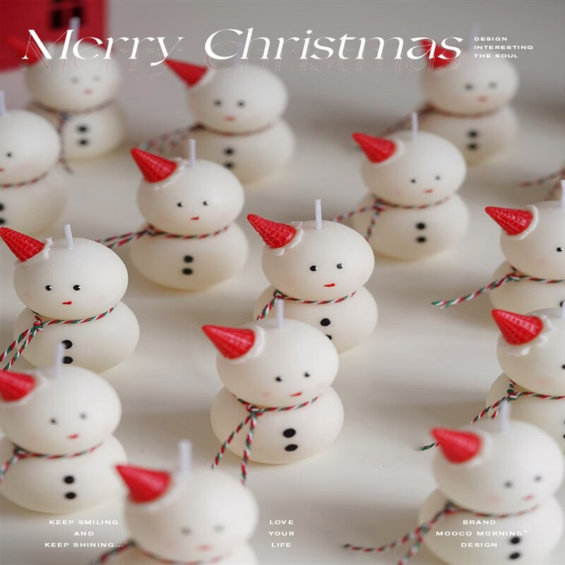 生日礼物可爱送女生闺蜜老婆雪人香薰蜡烛创意装饰品摆件家居手工 蛋