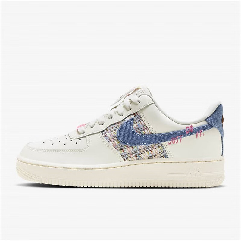 耐克(nike)air force1 af1 牛仔小香风运动鞋低帮时尚青春休闲板鞋 fj