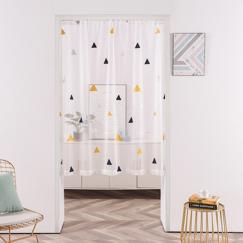 艾力派 厨房门帘半截  门帘隔断帘卧室家用免打孔厨房半截过道透明