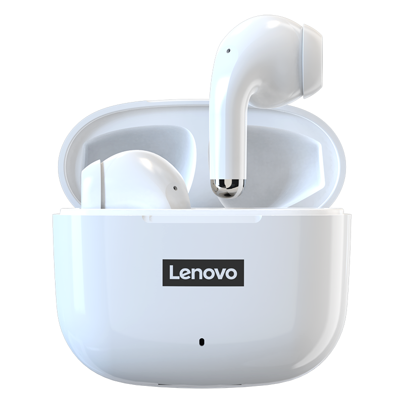 联想（lenovo） LP40升级款蓝牙5.1耳机真无线半入耳式单双耳音乐降噪运动跑步手机通用 【升级款】Type-C快充蓝牙5.1白色