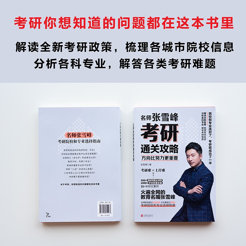 方向比努力更重要：名师张雪峰考研通关攻略  张雪峰手把手教你考研报考攻略详情图