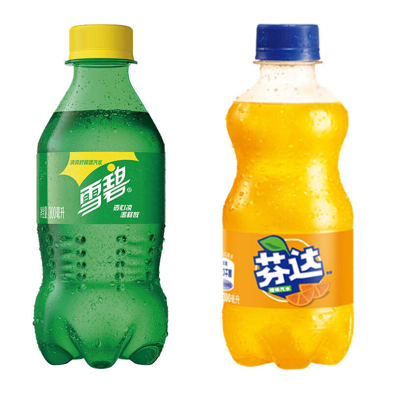 可口可乐(coca-cola)迷你小瓶雪碧芬达混合装柠檬味汽水碳酸 新老包装