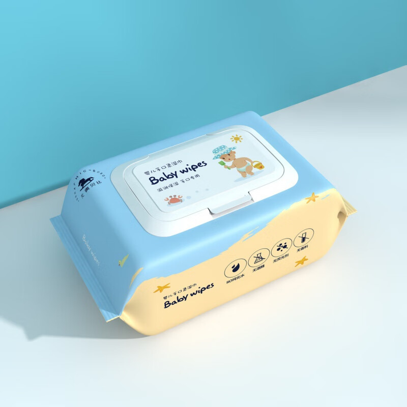 天真贝比(naive baby)婴儿湿巾手口屁专用湿纸巾新生宝宝幼儿童大包