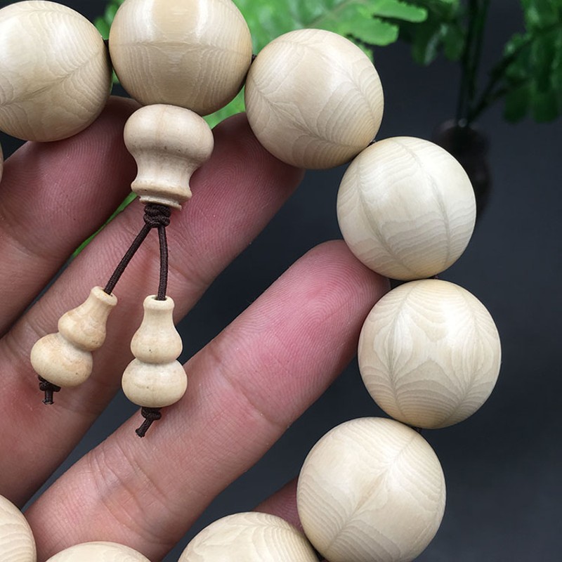 牧思 五台山佛珠 降龙木手串 念珠 手链 六道木文玩手持 念珠 2.