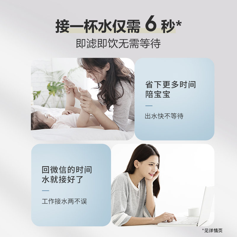 沁园（TRULIVA）小净灵3系600加仑净水器【新品上市】家用厨下式直饮RO反渗透600G大通量纯水机KRL3006