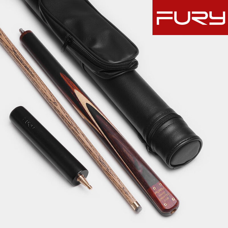 吉兴久台球杆小头威利枫木威力中式黑八杆白蜡木斯诺克分体桌球杆 sn 