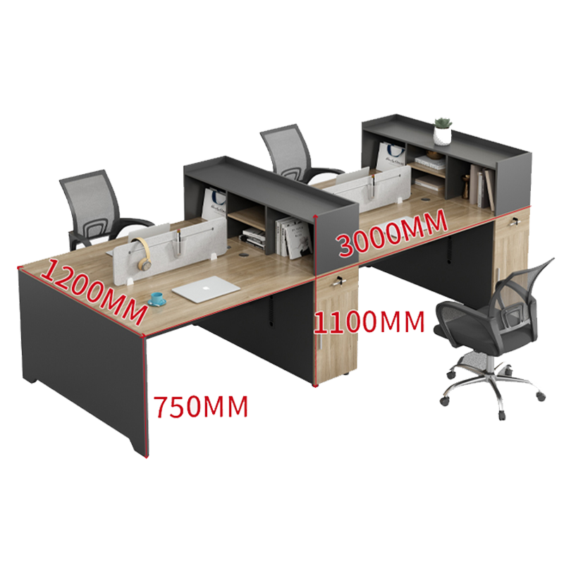 美轩戈办公家具办公桌椅2 4 6人位员工位财务办公室职员隔断工位桌组合屏风工作位卡座 定制色卡