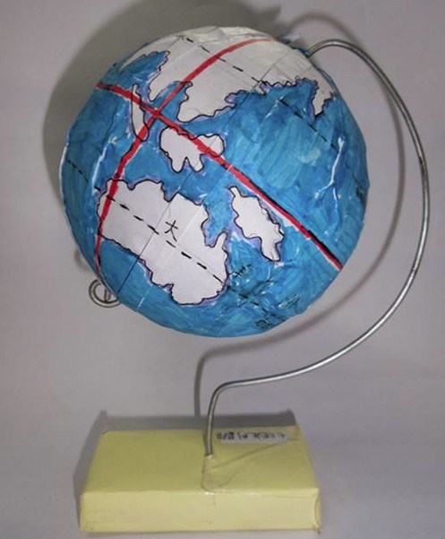 学生手工制作地球仪材料学生用初中生制作地球仪的圆球自制地球仪底座