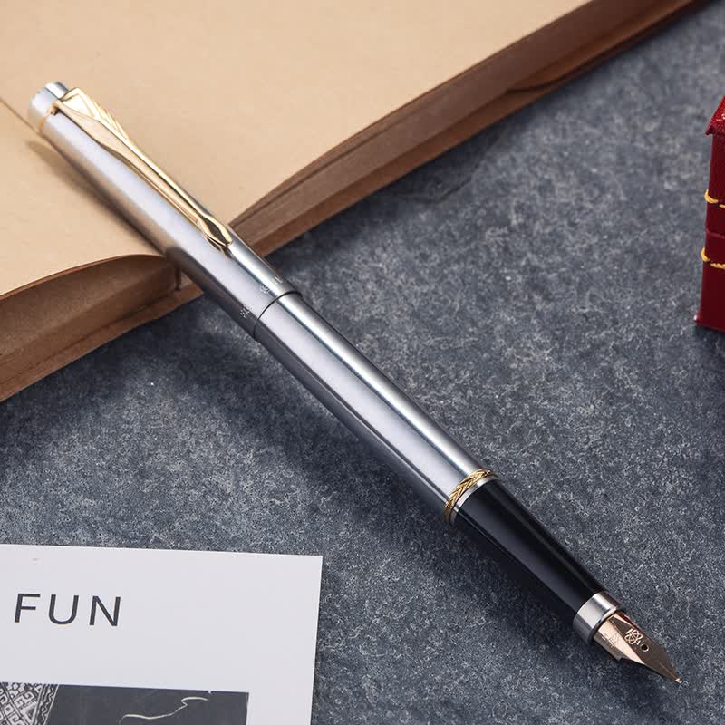 英雄(hero)钢笔 200a全钢杆(14k)金尖钢笔高端商务办公送礼墨水笔