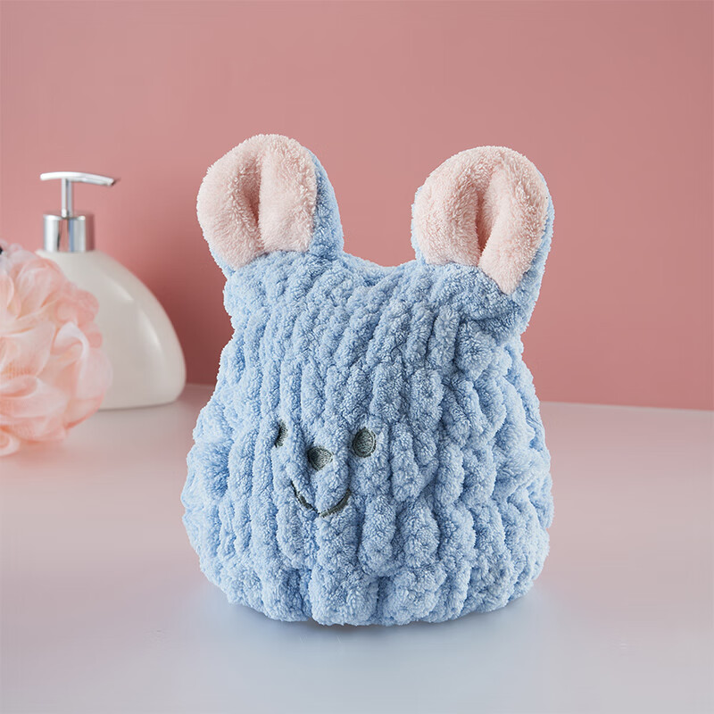 齐开儿童干发帽女童可爱超强吸水速干宝宝男童洗包头速干毛巾帽子浴帽