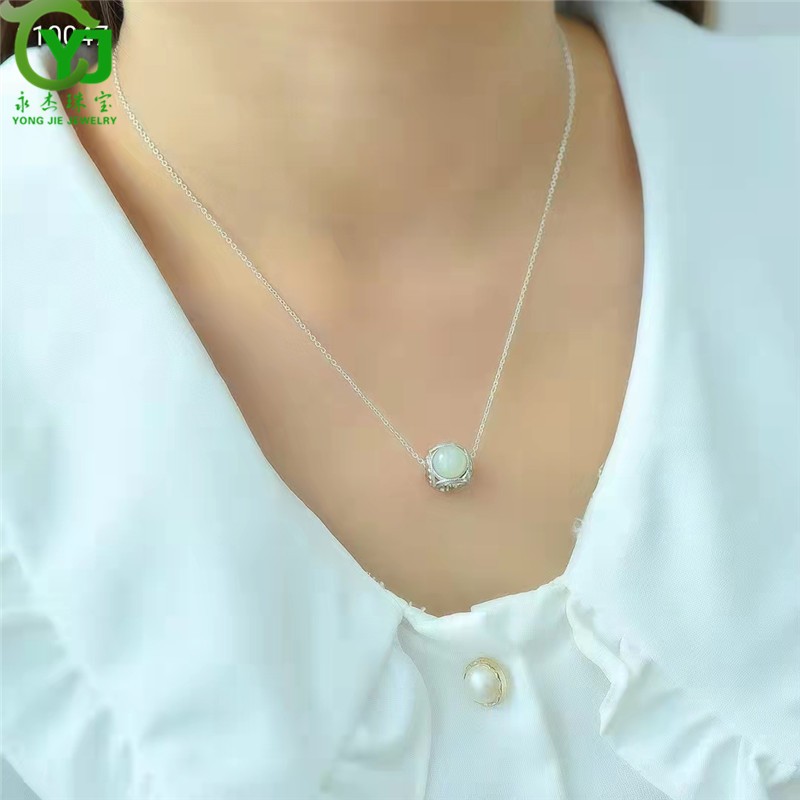 永杰原创和田玉路路通吊坠玉石锁骨链玉坠玉佩女友妈妈礼物带证书