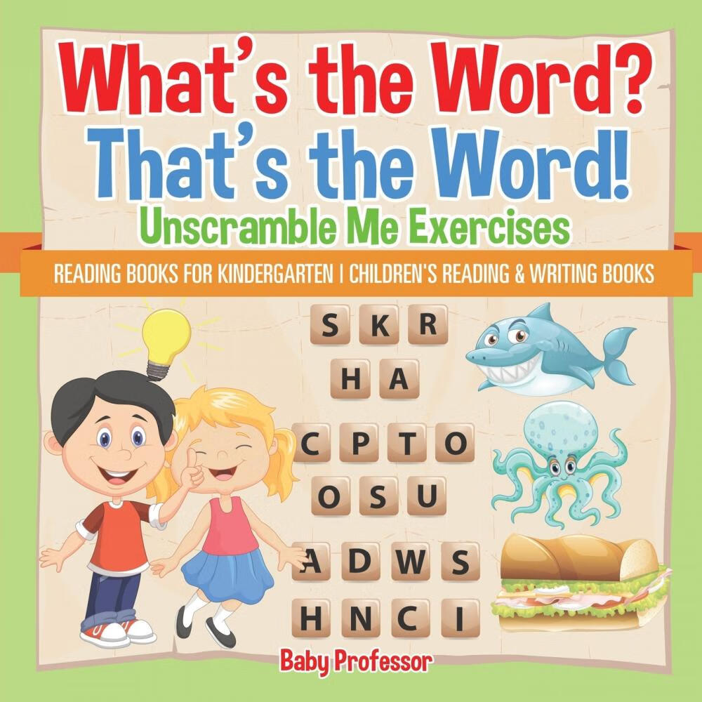 unscramble me exercises - reading books for kindergarten