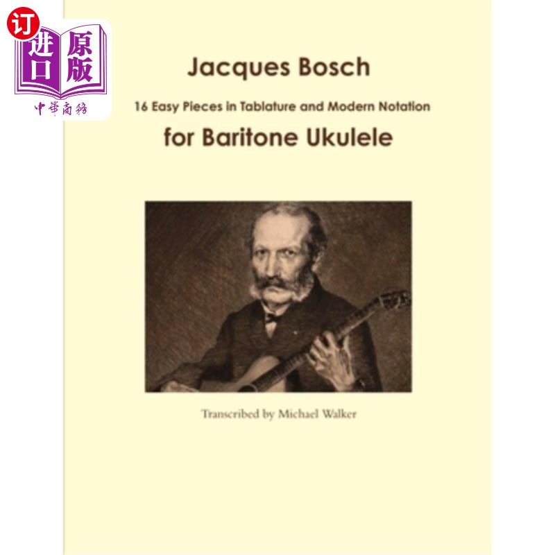 海外直订jacques bosch: 16 easy pieces in tablature and modern