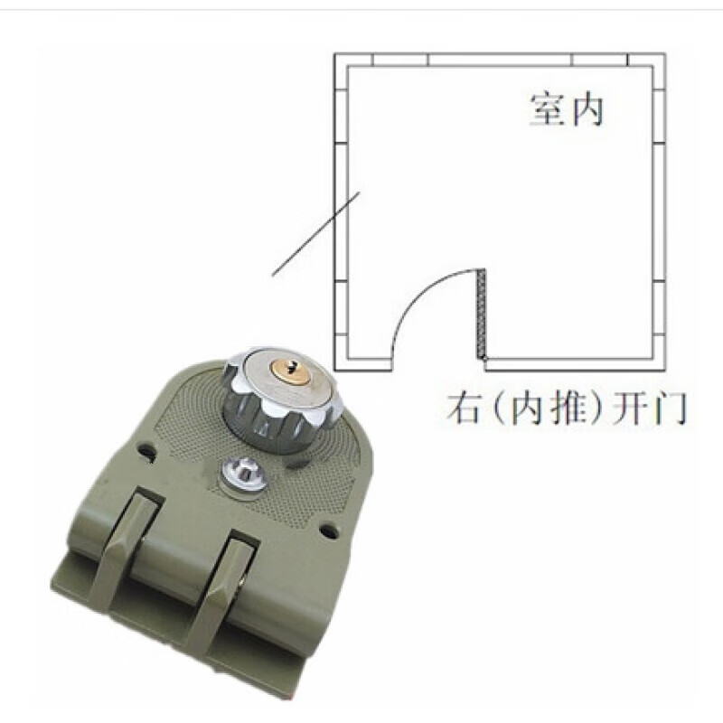 虎齿门锁安装示意图图片