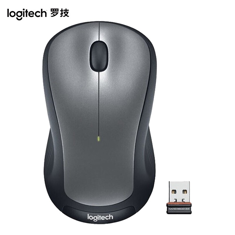 罗技（Logitech）M320无线鼠标 办公鼠标 大手鼠标 电脑笔记本台式机USB办公便携鼠标 灰色
