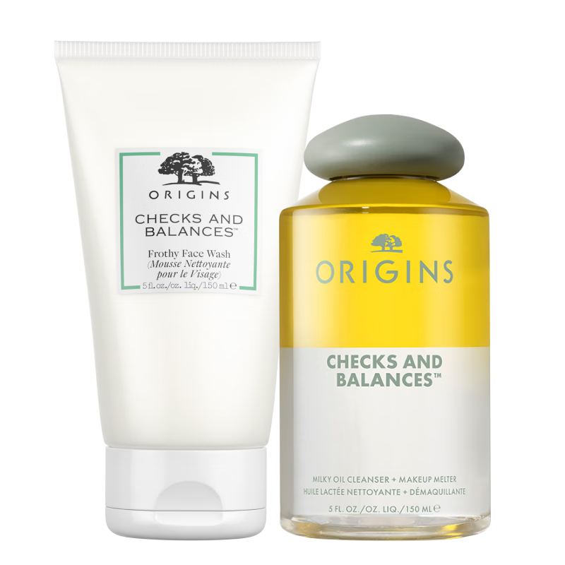 悦木之源温和卸妆洁面双星套装(洁颜油150ml+洁面150ml生日礼物