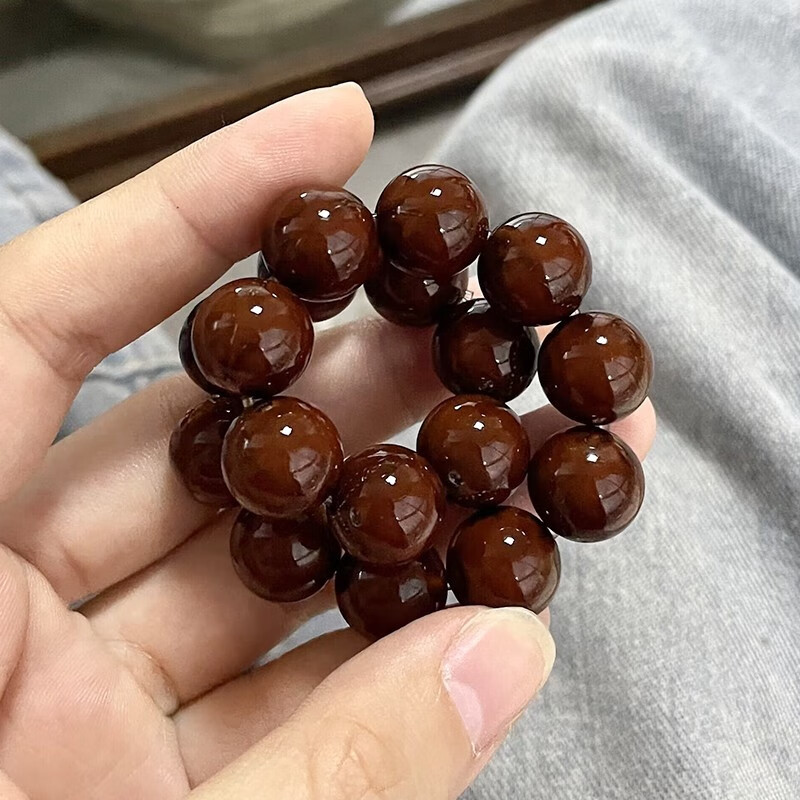 eck精品紫金鼠手串光珠实心籽菩提子念珠绕指柔文玩佛珠盘玩男女 精品