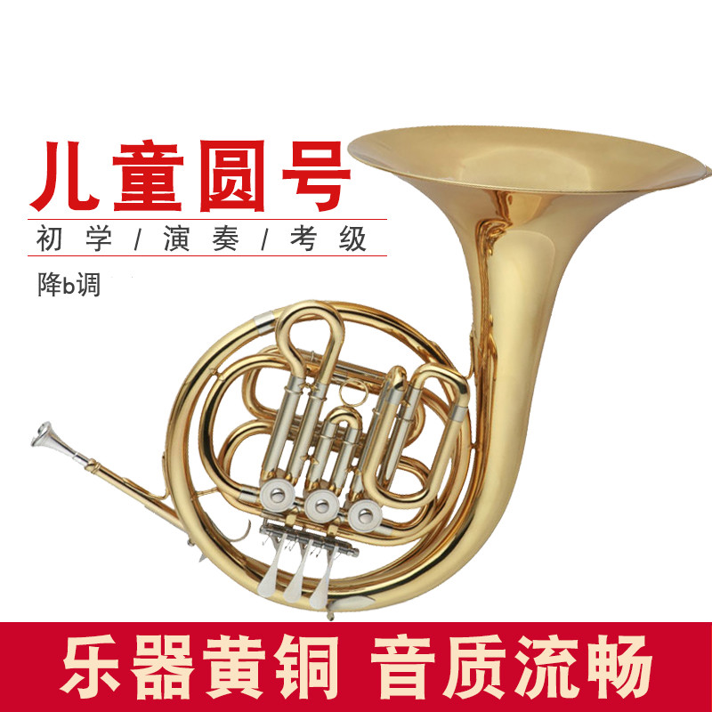 儿童圆号乐器 降b调vfh-e100 铜管乐器儿童学生圆号乐器定制款