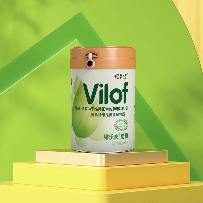 康创优品维乐夫桶装菊粉益生元水溶性膳食纤维300g/桶1罐